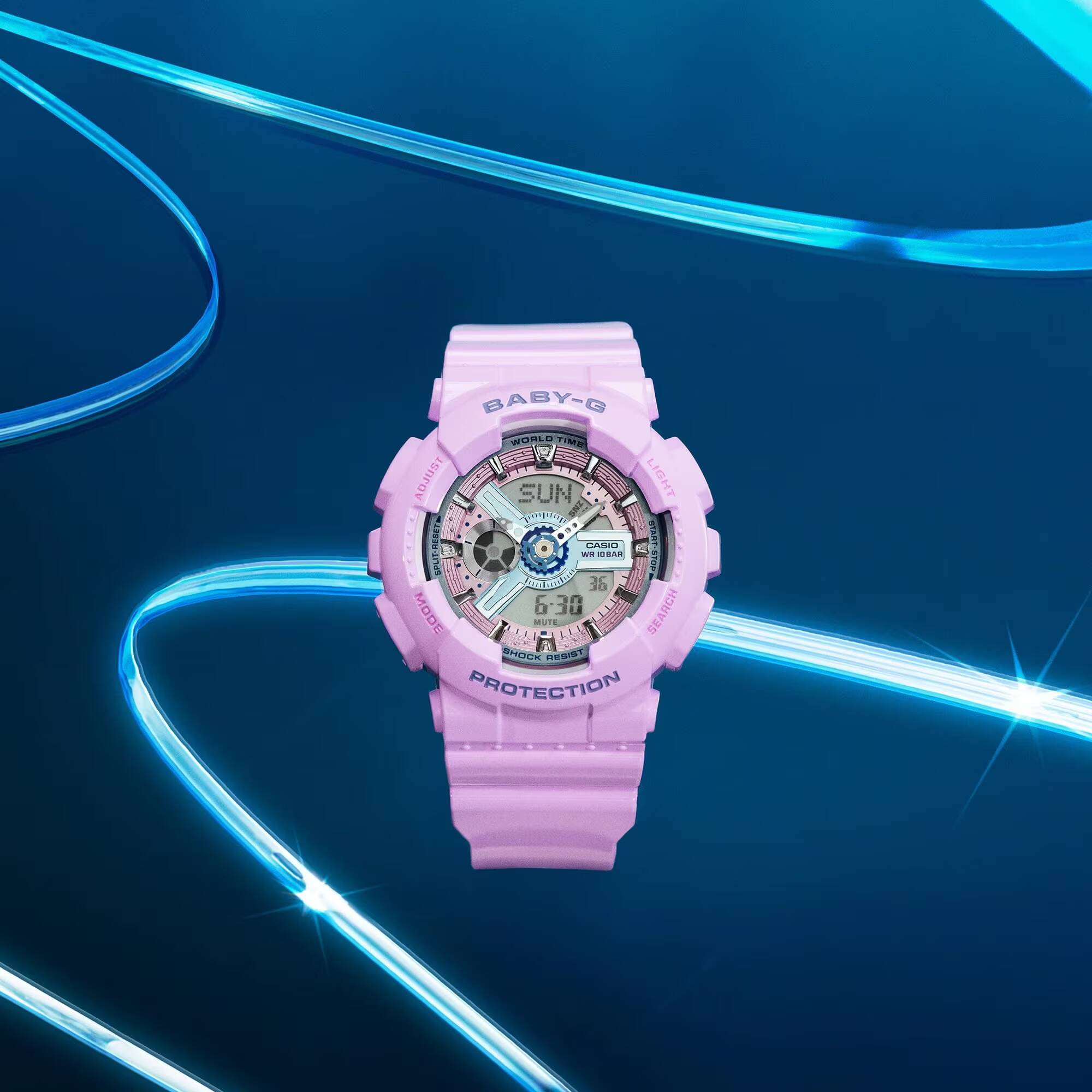 Китайские часы Casio Baby-G BA110MC розовые