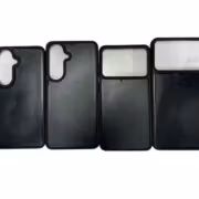 Четыре черных силиконовых чехла для смартфонов Galaxy S27