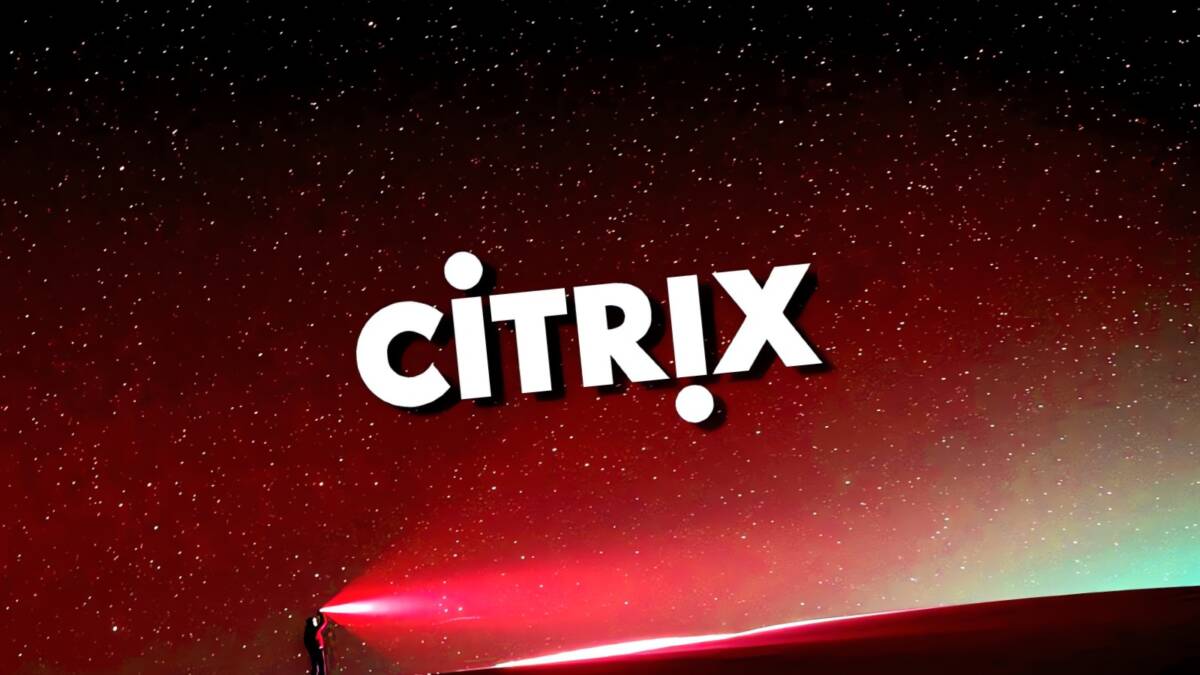 Массивное название Citrix на космическом фоне
