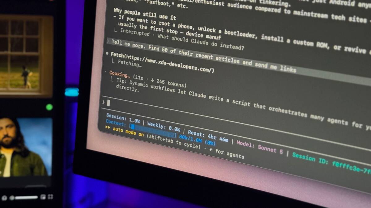 Экран с командной строкой Claude и текстом графиков и статистики