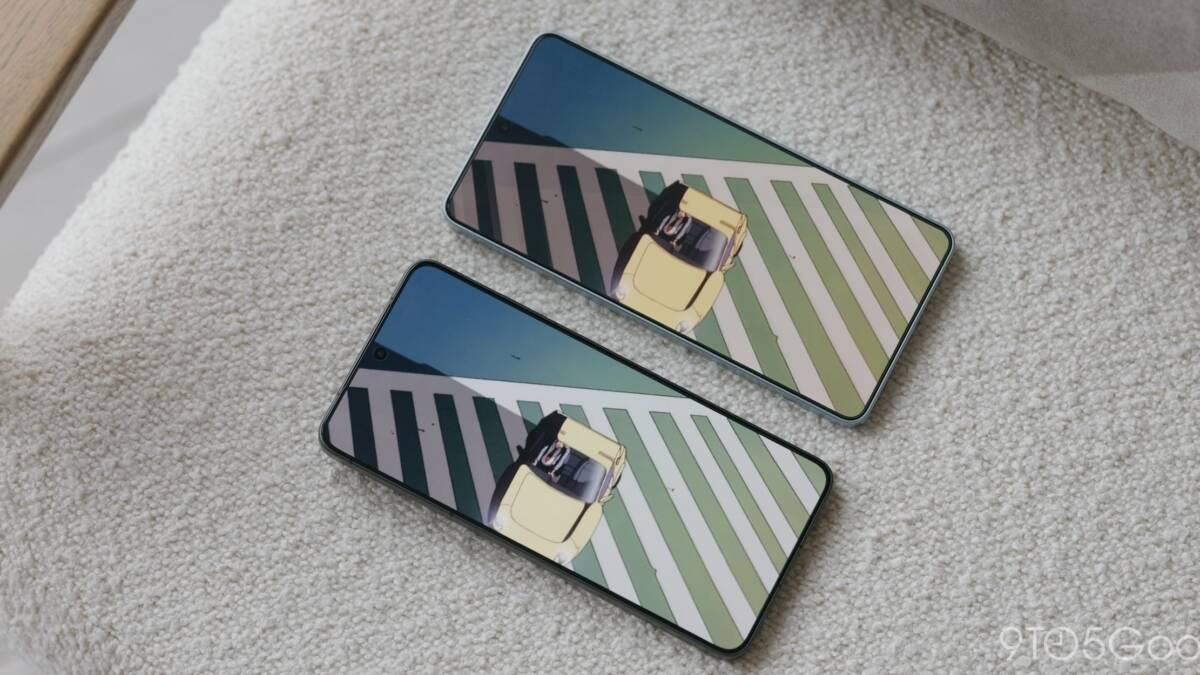 В Galaxy S27 Pro и Ultra может появиться настройка яркости без мерцания 6 Два смартфона Samsung Galaxy S27 Pro и Ultra смотрят на экран