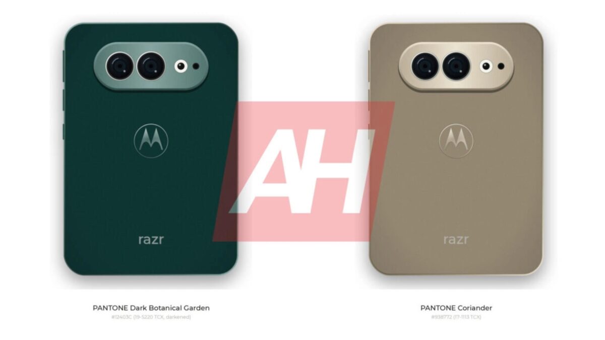 Две цветные задние панели Motorola Razr с камерами и логотипом