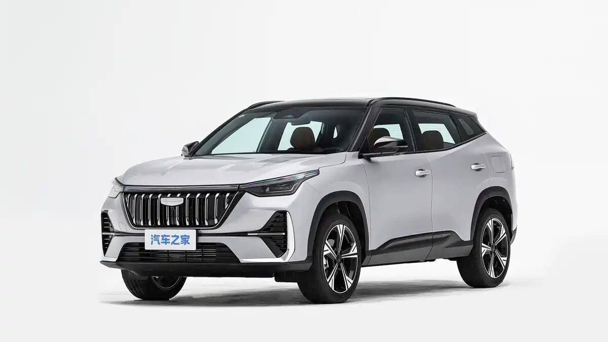 Кроссовер Geely Cityray 2027 передняя часть серебристый черный