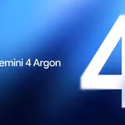 ИИ-модель Gemini 4 Argon выдаёт до 1 млн токенов, но сначала пройдёт проверку безопасности 1 Логотип и название Gemini 4 Argon крупным шрифтом на фоне синего градиента