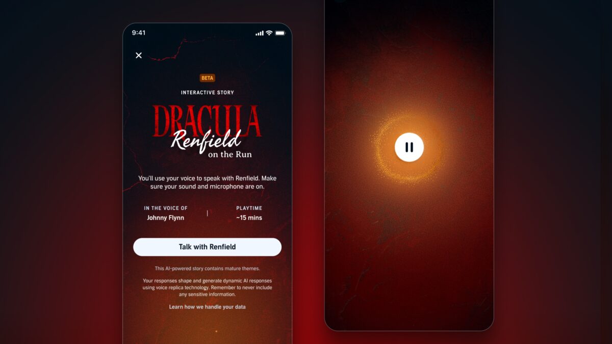 Экран мобильного устройства с приложением Audible играющая audiobook Герои аудиокниг Audible