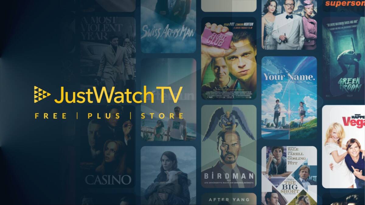 Гидом JustWatch пользуются 50 млн человек — теперь у него есть стриминг 1 Логотип JustWatch TV на фоне миниатюр фильмов и сериалов