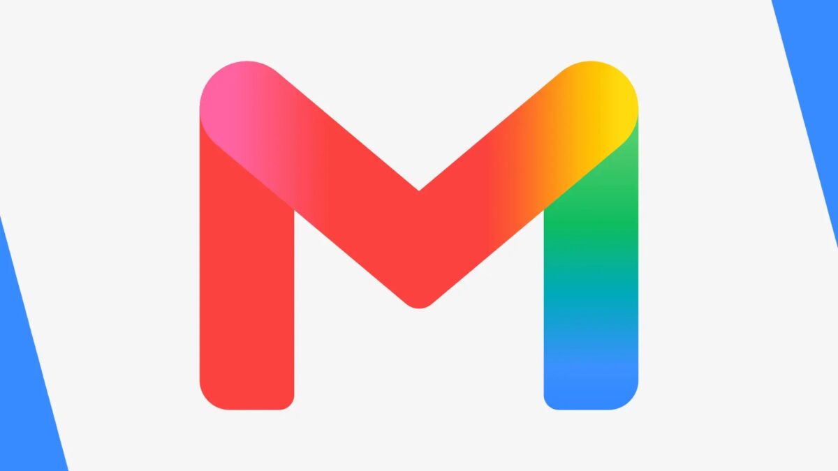 Логотип Gmail с цветным шрифтом Gmail и цветной рамкой в стиле Google Gmail новый