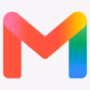 Логотип Gmail с цветным шрифтом Gmail и цветной рамкой в стиле Google Gmail новый