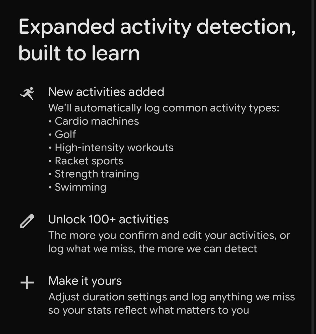 Google Health расширила распознавание тренировок до 100+ активностей