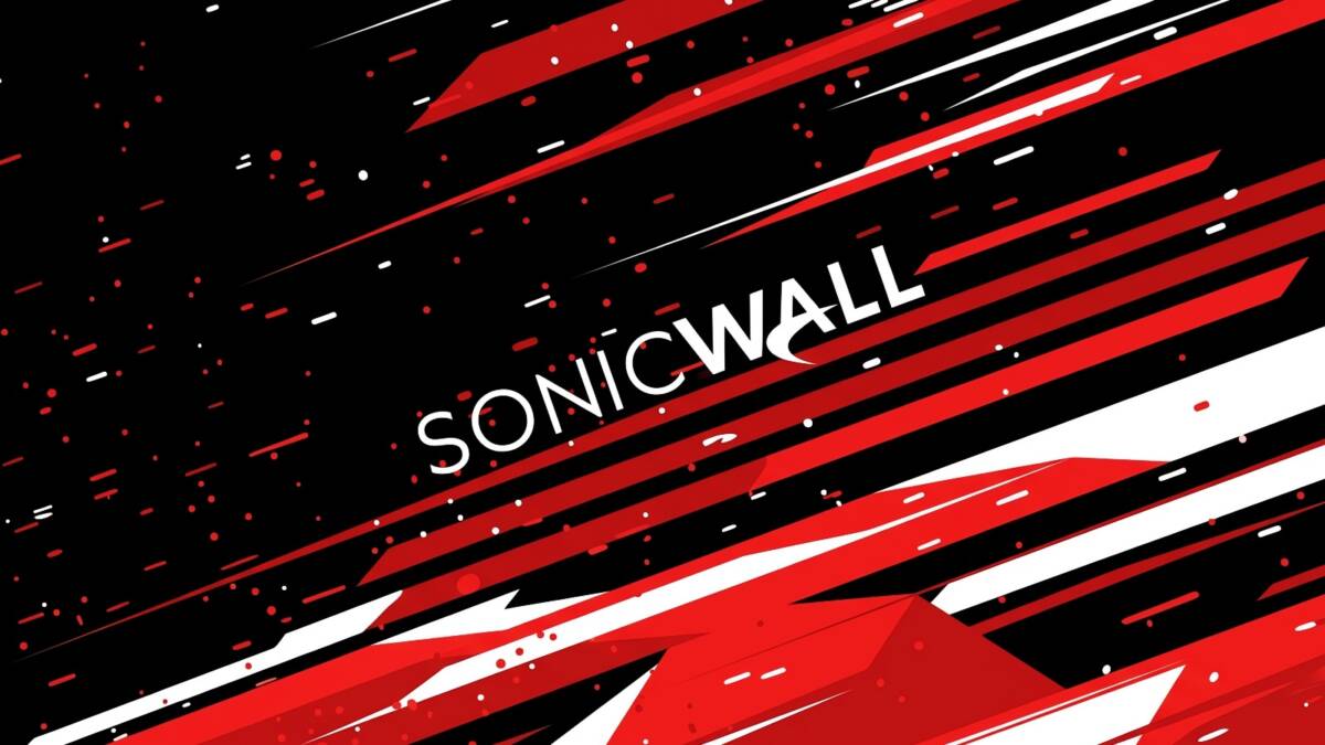 Стильный дизайн с красными и белыми линиями SonicWall SMA1000