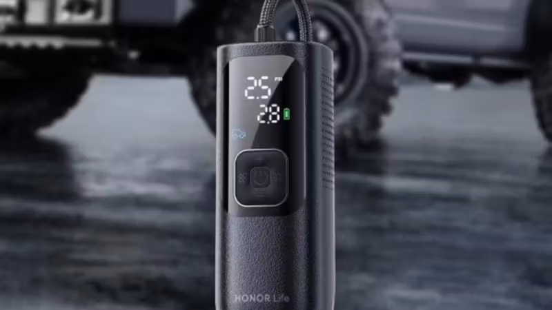 Компактный воздушный компрессор HONOR Lite с дисплеем