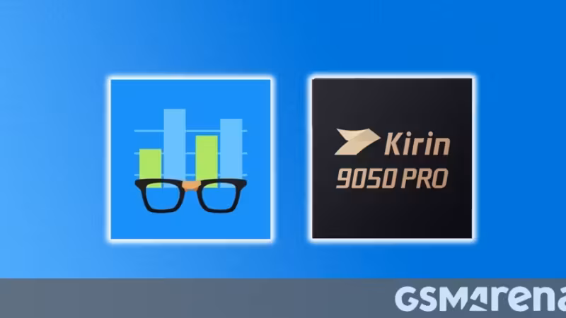 Иконки графика и очков с логотипом Kirin 9050 PRO