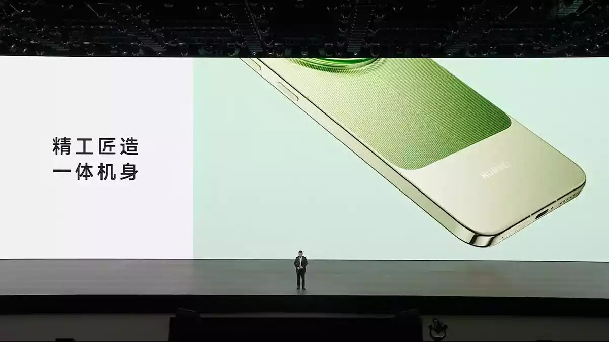 Смартфон Huawei Mate 90 на презентации крупным планом