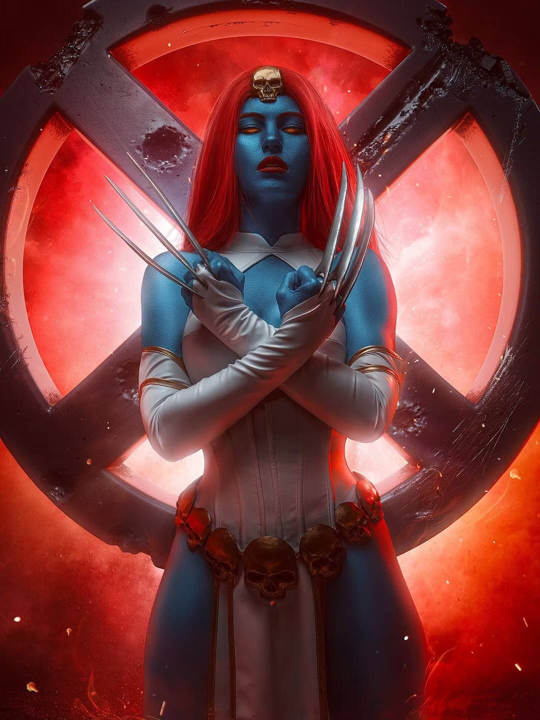 Россиянка показала откровенный косплей Мистик из Marvel 5 россиянка косплей Мистик из Marvel в костюме
