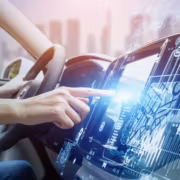 Интерфейс системы мониторинга данных автомобиля
