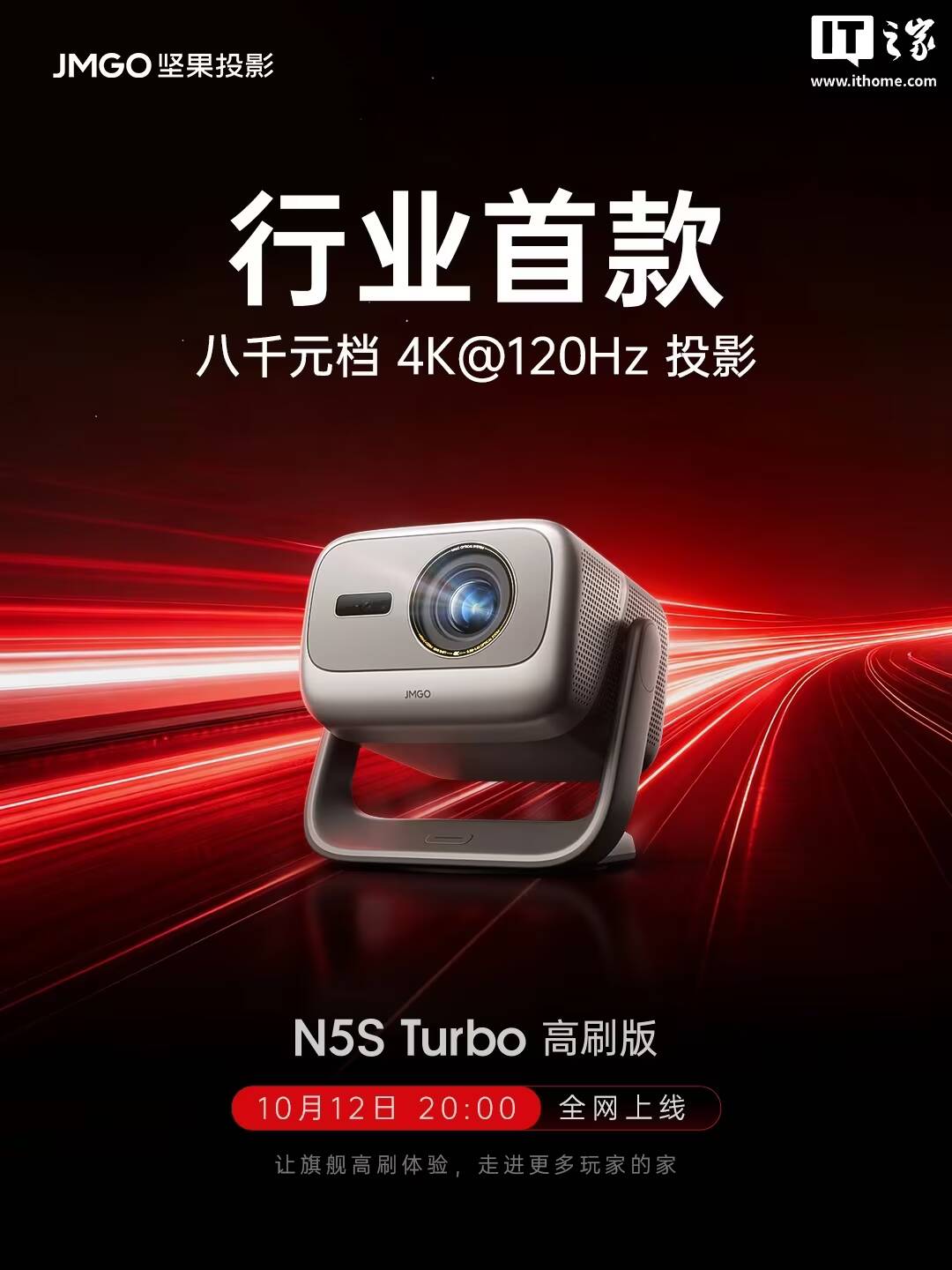 JMGO показала 4K-проектор N5S Turbo с частотой 120 Гц 1 Проектор JMGO N5S Turbo черный и серебристый крупным планом