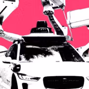 Камеры в роботакси Waymo вокруг спортивной машины
