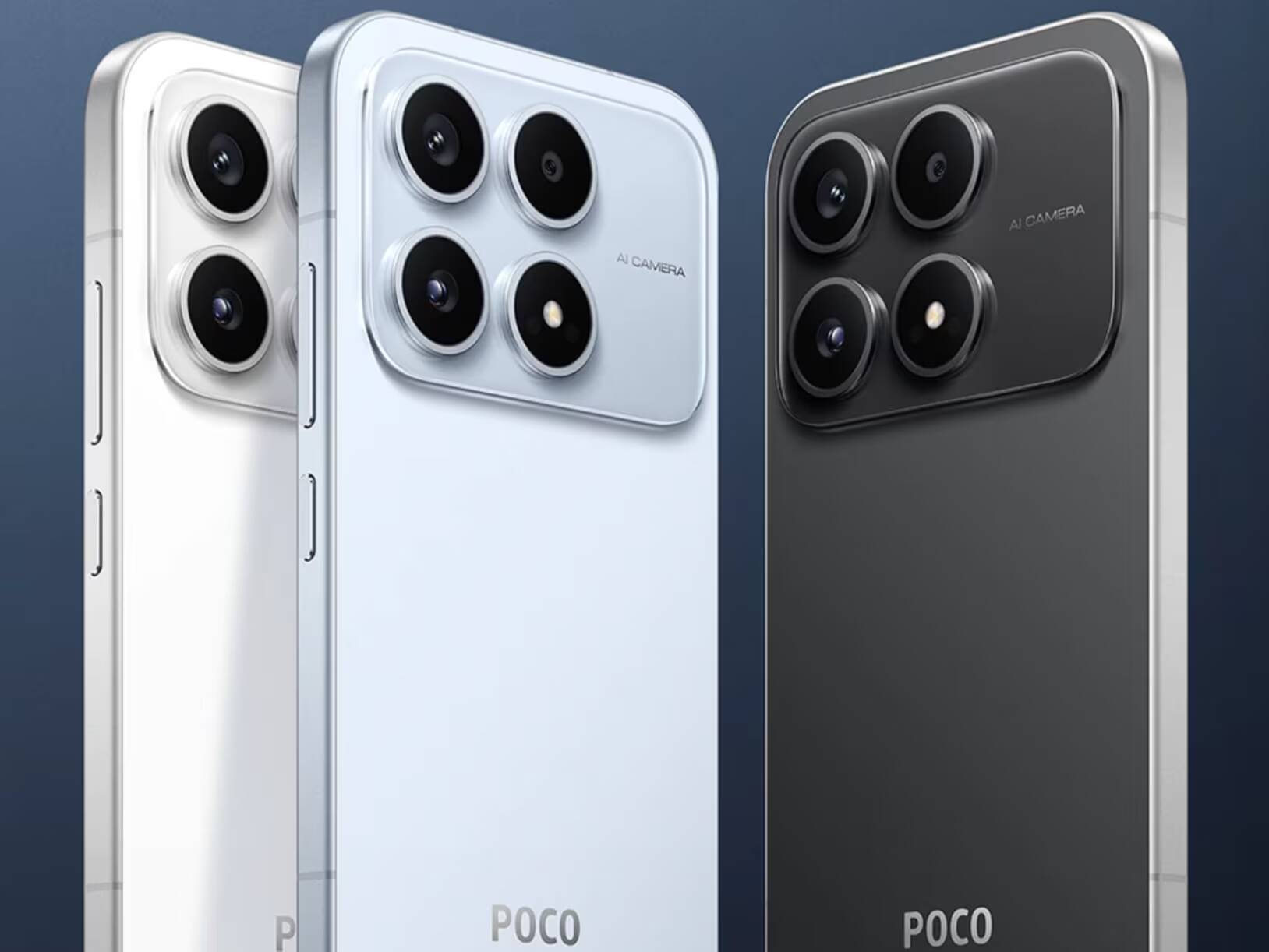 Компактный Poco X8s с экраном 6,35 дюйма появился во Вьетнаме 3 Три смартфона Poco X8s разные цвета задняя панель камеры