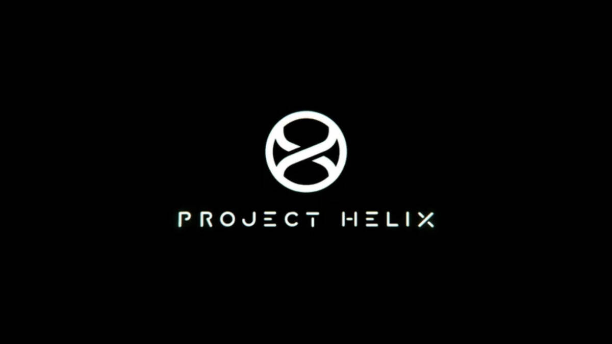 Логотип проекта Helix с белым символом на черном фоне