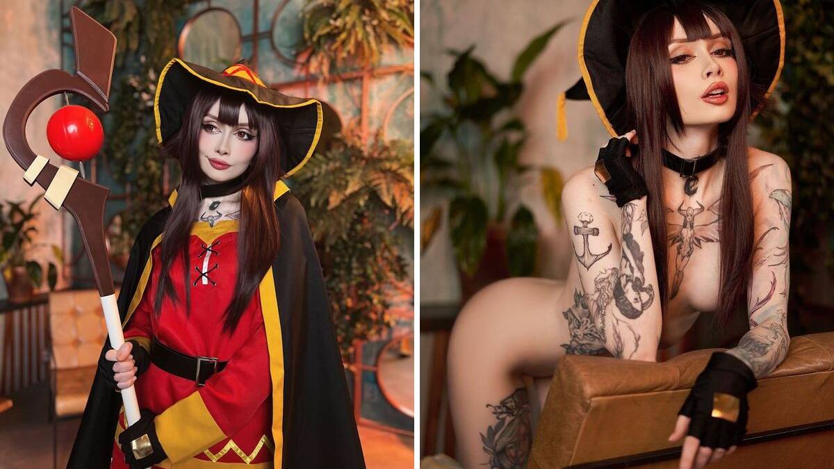 Косплей Мегумин из KonoSuba!: Zirael Rem в роли архимага