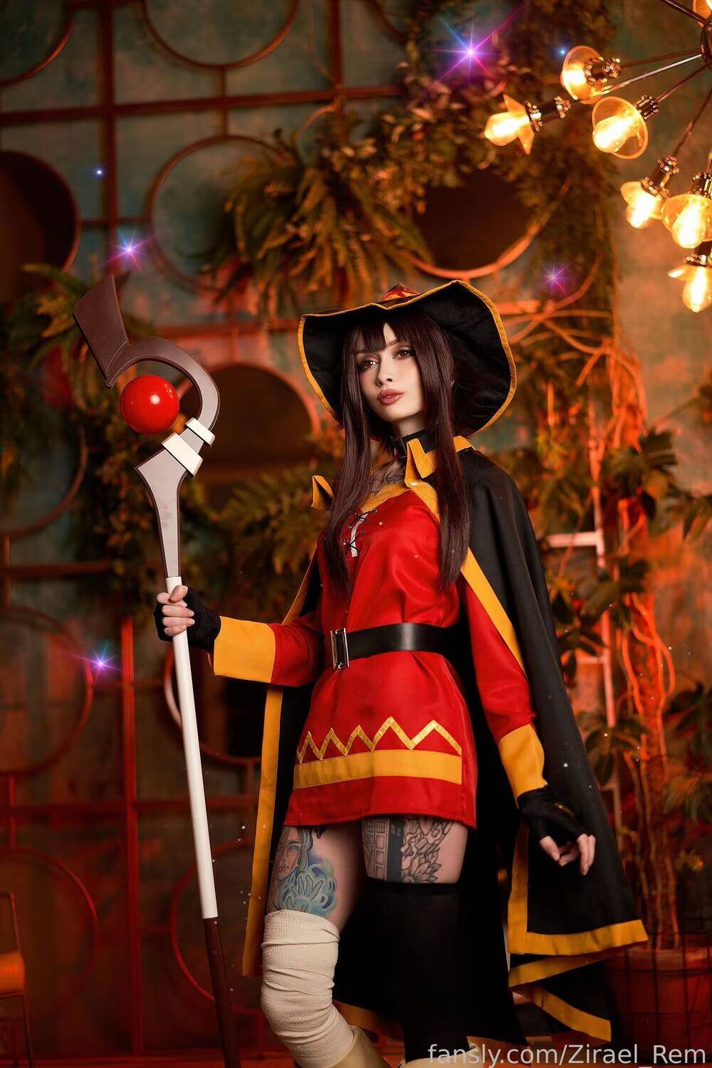 Косплей Мегумин из KonoSuba!: Zirael Rem в роли архимага 3 Косплей Мегумин из KonoSuba Zirael Rem в роли магина