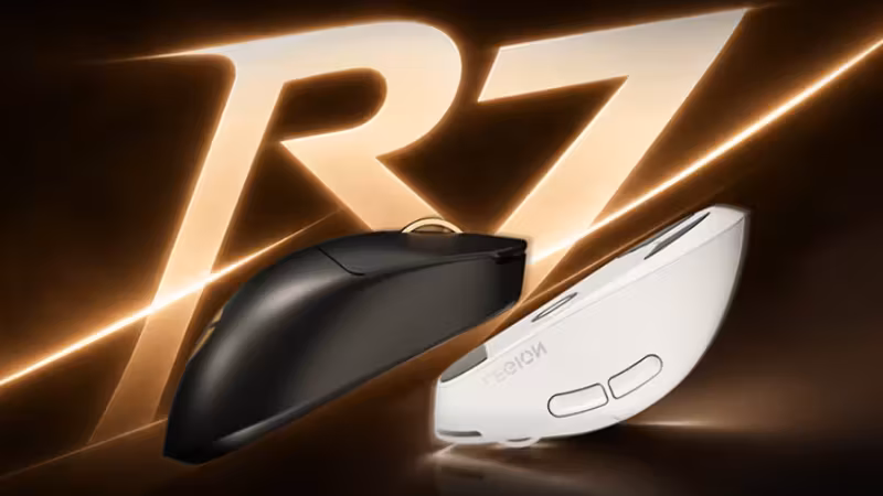 Игровая мышь Lenovo Legion R7 Pro черная и белая