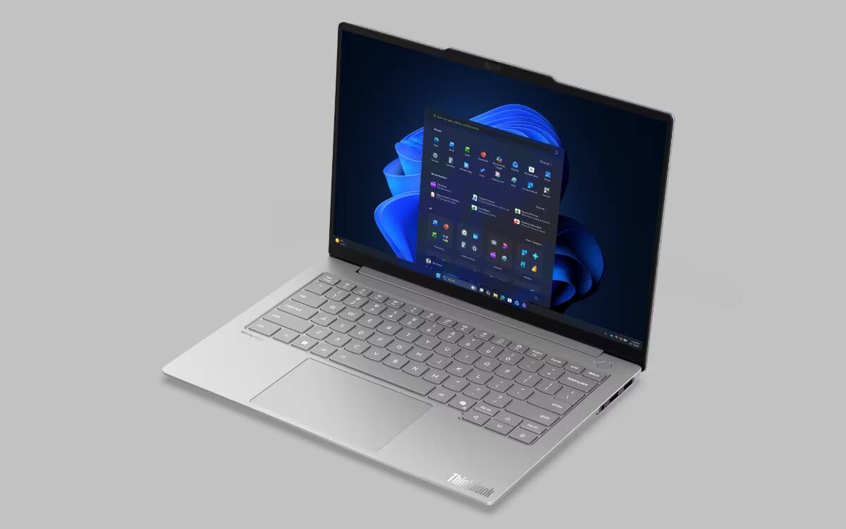 Ноутбук Lenovo ThinkBook 14x с раскрытым экраном
