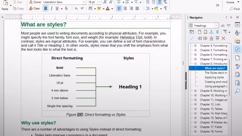 Работа с стилями в LibreOffice Writer пример таблицы