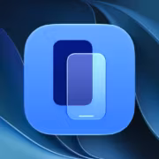 Обновление macOS 27 на экране с чёрным фоном и изображением iPhone