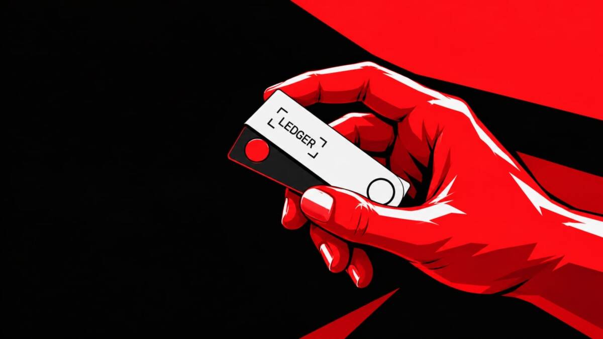 миниатюрный флеш-накопитель USB с надписью LEDGER