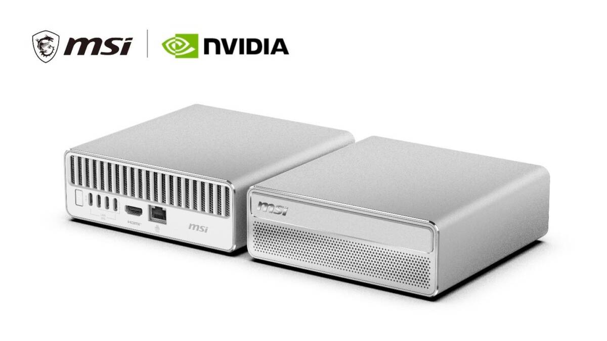 Мини-компьютер MSI EdgeMesa N AI+ с портами и вентиляторами