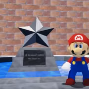 Надпись в Super Mario 64 расшифровали с помощью шрифта 1990 года 17 Марио стоит около памятника в Super Mario 64