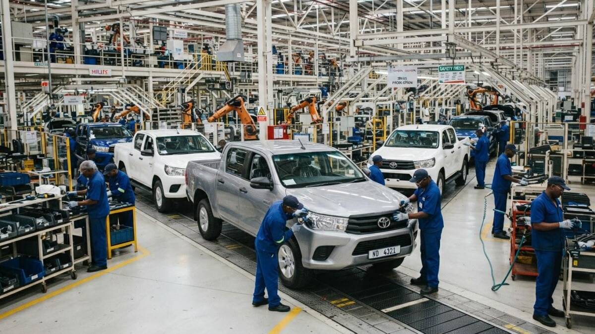 Рабочие на заводе Toyota и Honda в Таиланде