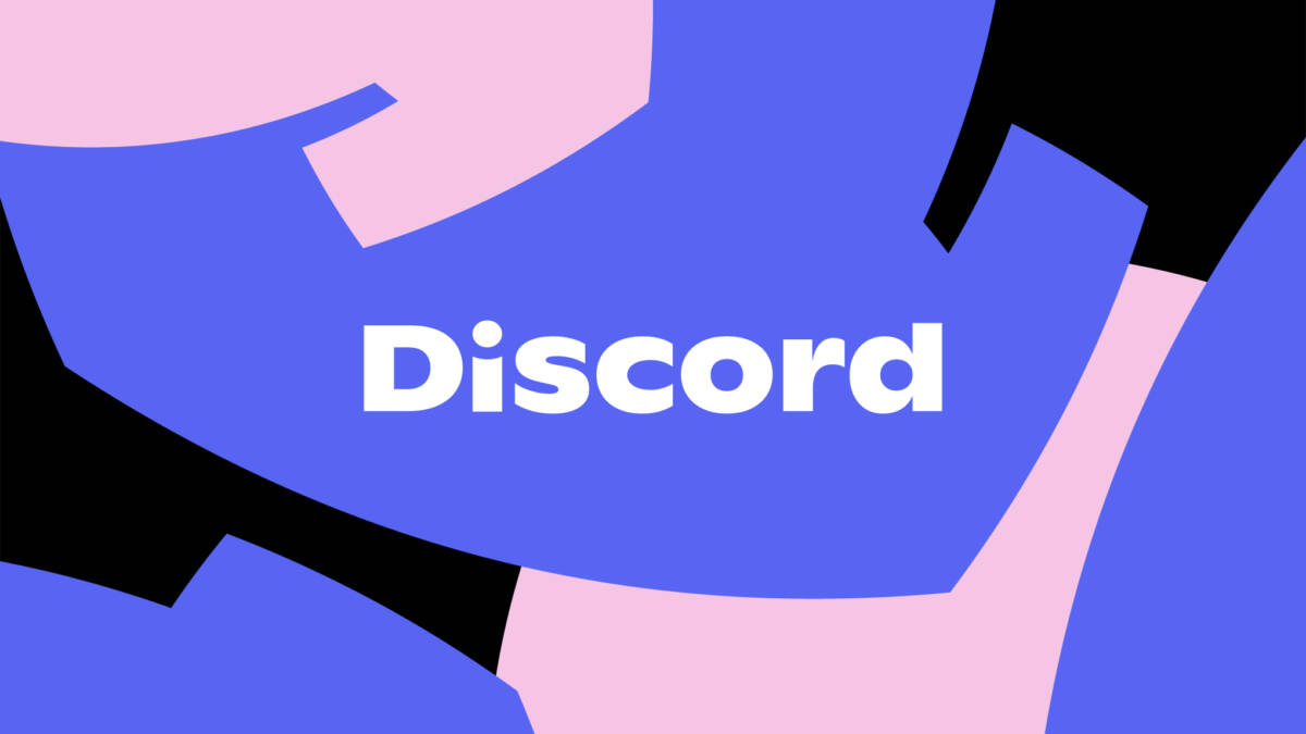 Фон с логотипом Discord, изображение обновления Discord главной страницы