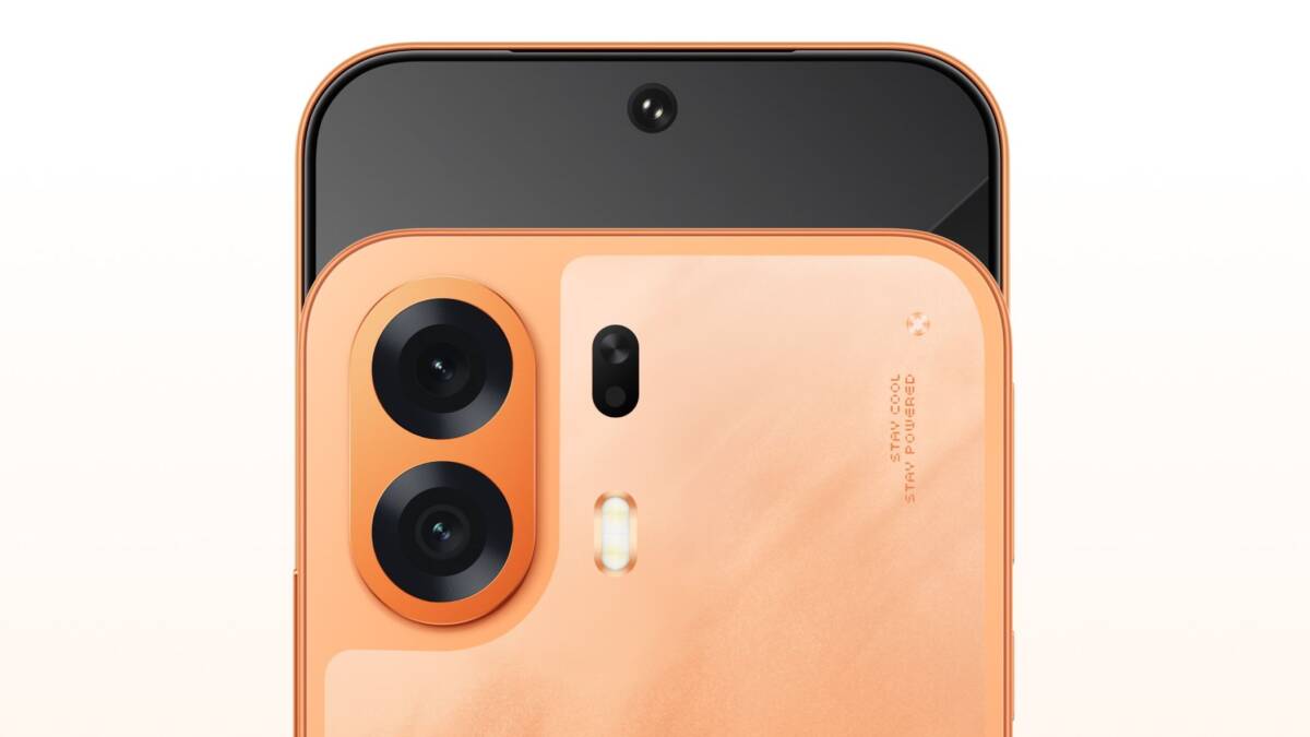 Оранжевый смартфон Oppo K14 Plus 5G с тремя камерами