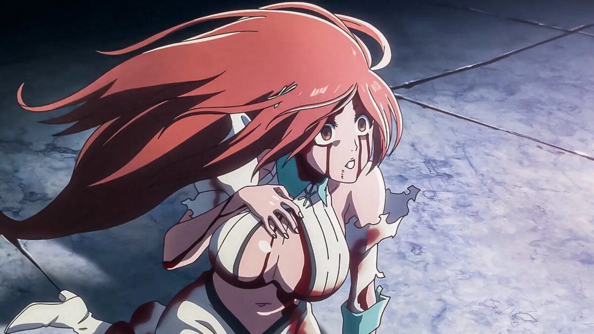 Рыжеволосая Орихиме Иноуэ в косплее Hidori Rose