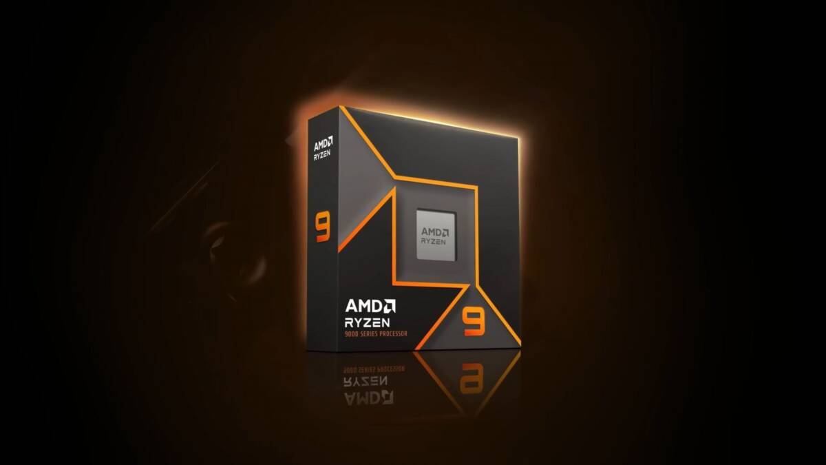 коробка процессора AMD Ryzen 9 9000 серии с логотипами изображение