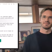 PewDiePie показал ИИ-модель Ajax и рассказал о двух блокировках от OpenAI 3 Письмо от OpenAI и человек с очками на фоне