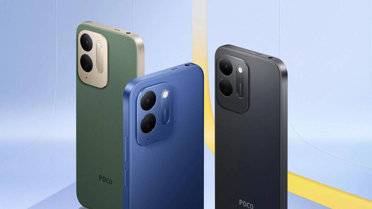 Три смартфона Poco C95 Pro разные цвета