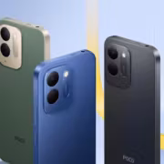 Три смартфона Poco C95 Pro разные цвета