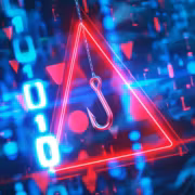 Поддельные сайты ChatGPT и Gemini крадут доступ к рекламным аккаунтам через кнопку Connect 6 Неоновый треугольник с крюком, цифры 0 и 1, цифровой фон