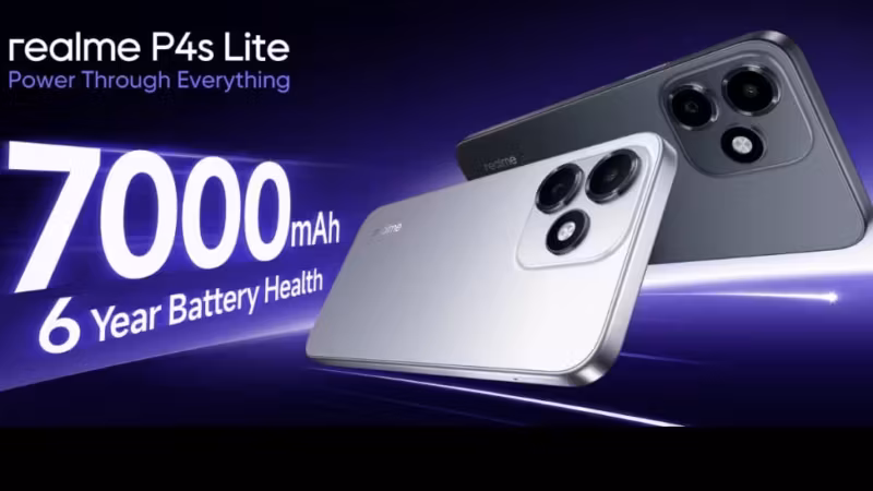 Dва смартфона Realme P4s Lite с тройной камерой и экраном 120 Гц