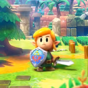 игра Zelda Link's Awakening персонаж эльф с щитом и мечом