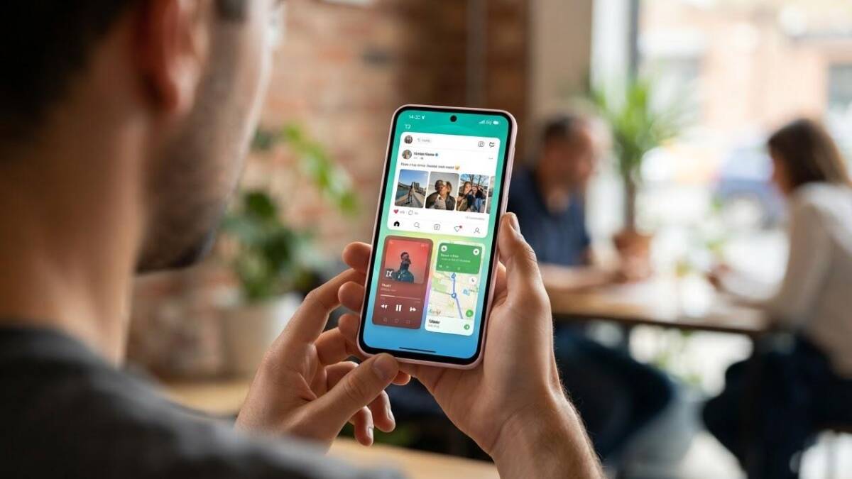 Samsung Galaxy A27 получил 5G от T2 после обновления ПО 5 Смартфон с интерфейсом приложений и карточками