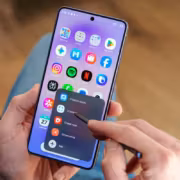 Samsung Galaxy S21, меню выбора приложений, стилус