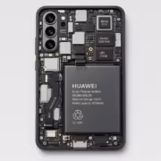 внутренний дизайн Huawei P60 Pro с аккумулятором и чипами
