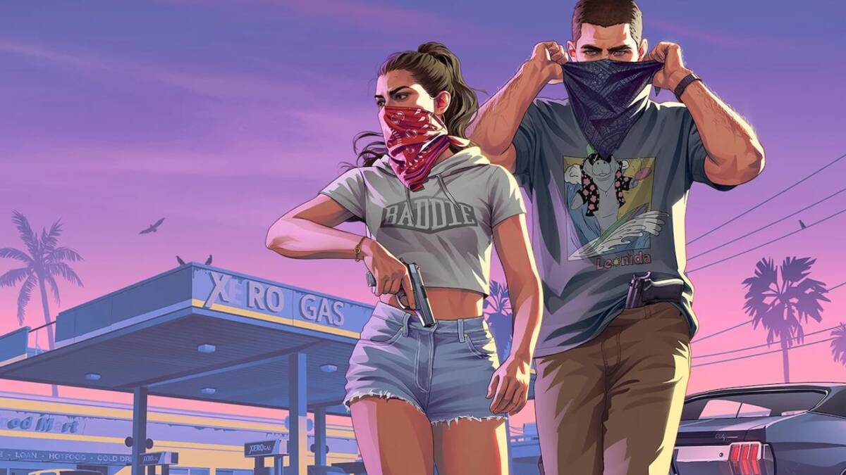 два человека в масках у заправочной станции Xbox Cloud Gaming