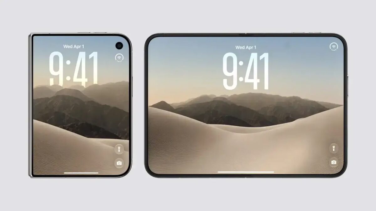 Модульные дисплеи складного iPhone Duo передняя часть