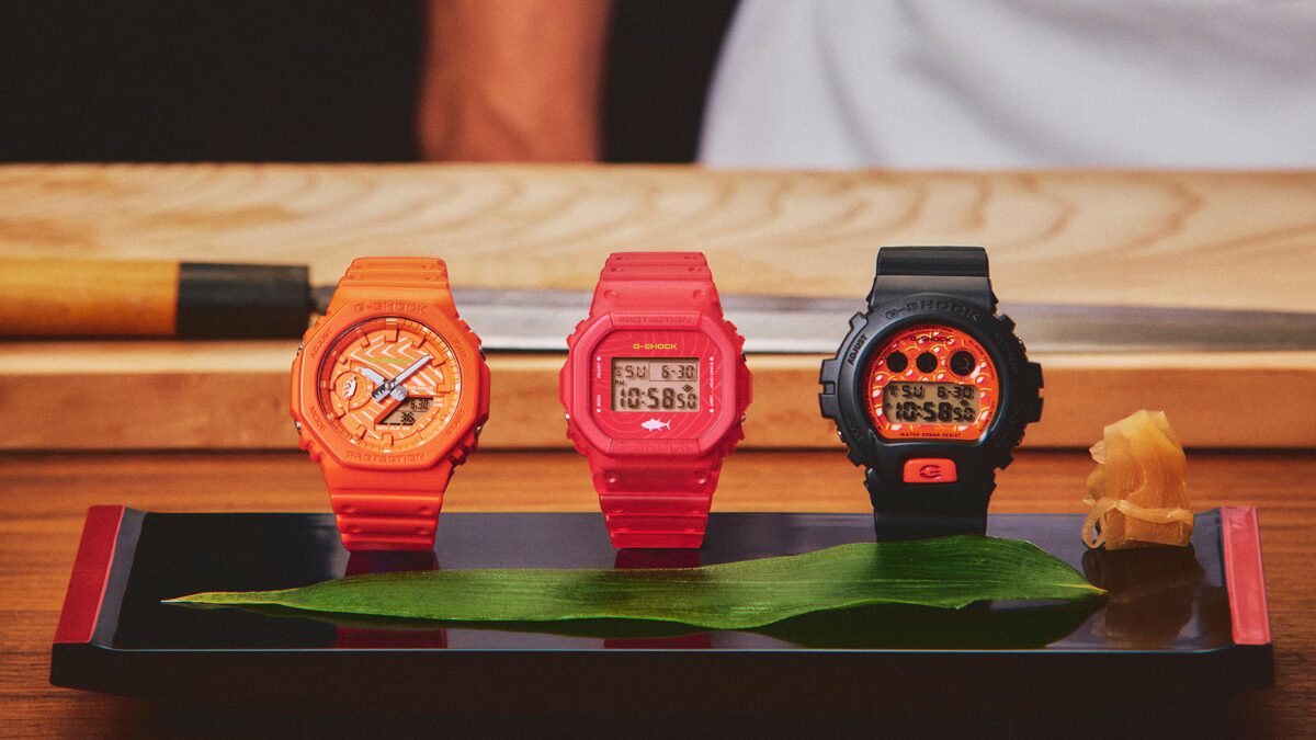 Три модели G-Shock в цветах тунца икры и лосося