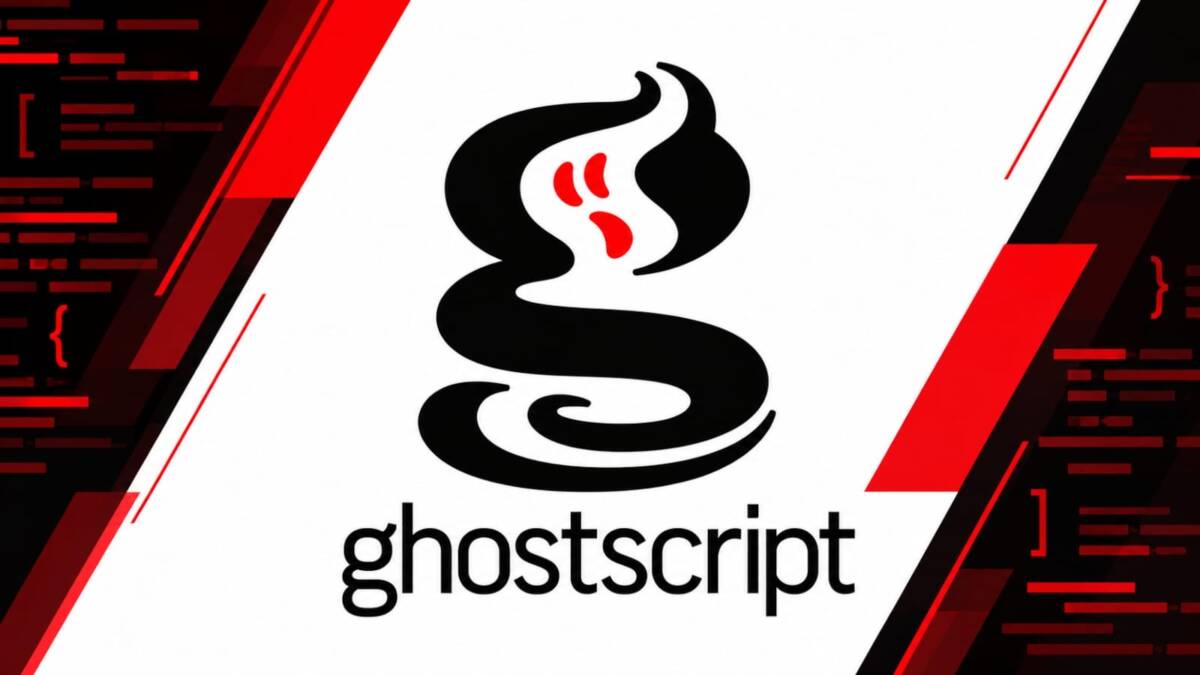 Логотип Ghostscript с изображением змеи и названием проекта